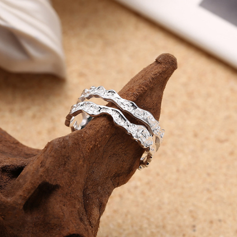 Women's Vintage Double-Layer Pattern Open Ring, Elegant Gift